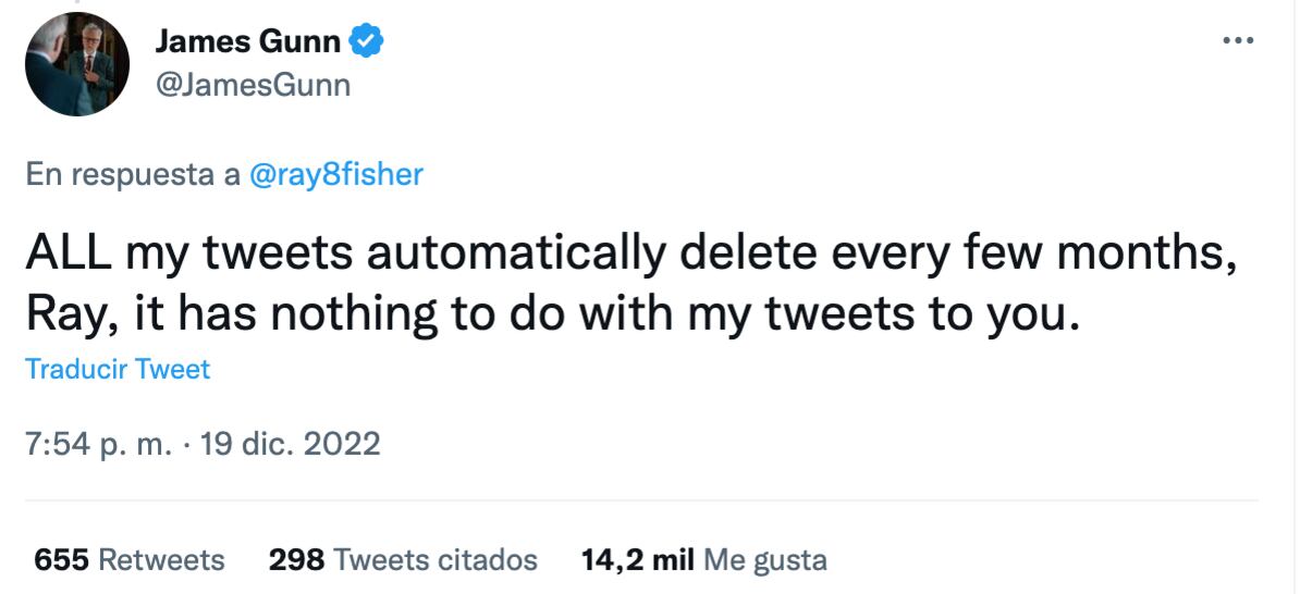 James Gunn le responde a Ray Fisher tras tirarle en Twitter