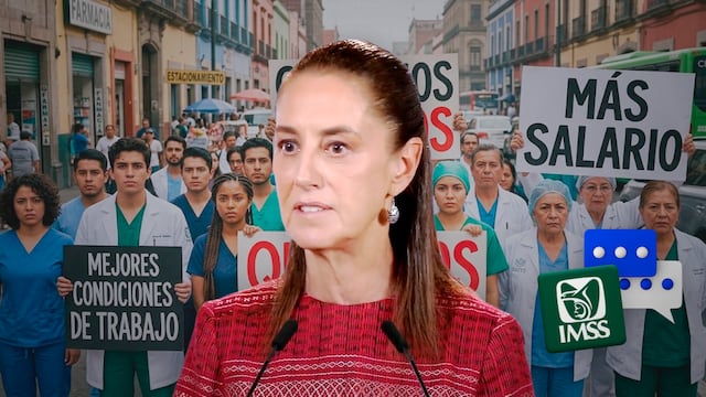 Sheinbaum se pronuncia sobre la Mega Marcha Nacional de trabajadores del IMSS