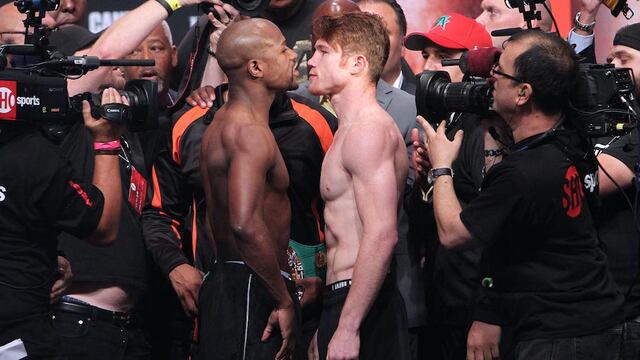 Mayweather derrotó a Canelo en 2013