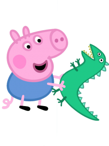 Sticker dinosaurio de George: Peppa Pig