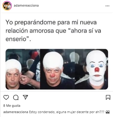 Alfredo Adame busca "mujer decente" con un meme.