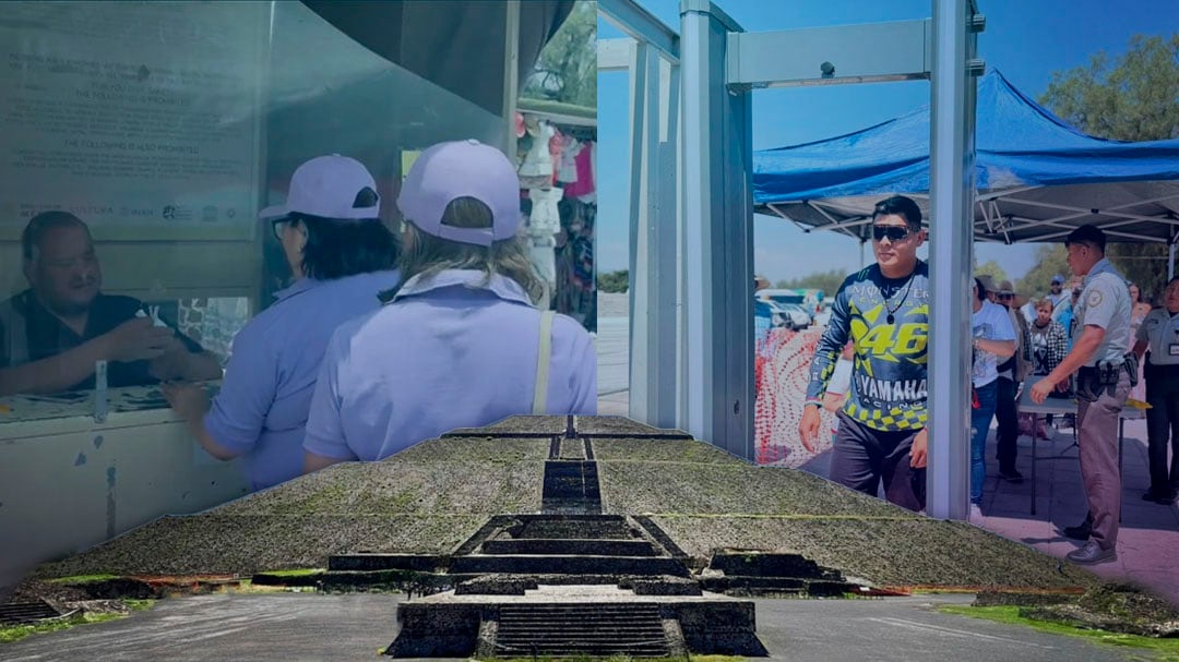 Zona arqueológica de Teotihuacán: Inicia operación de detector tras ataque