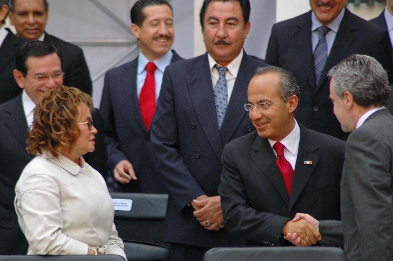 Santiago Creel y Felipe Calderón