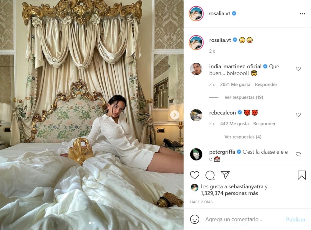 Rosalía presume bolso de pene