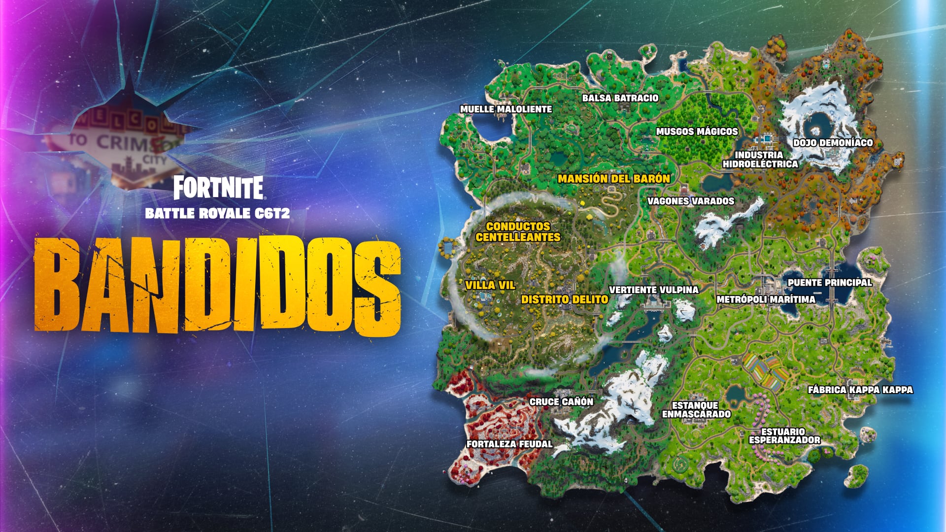 Mapa Fortnite Bandidos