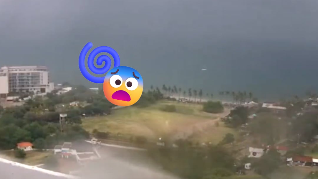 Video capta los primeros efectos del huracán Polo en playas de Nayarit