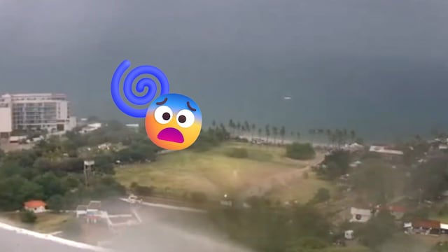 Video capta los primeros efectos del huracán Polo en playas de Nayarit