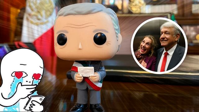 Beatriz Gutiérrez y su Funko de AMLO
