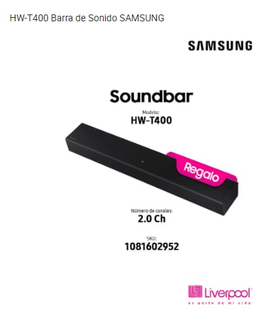 Barra de sonido de regalo