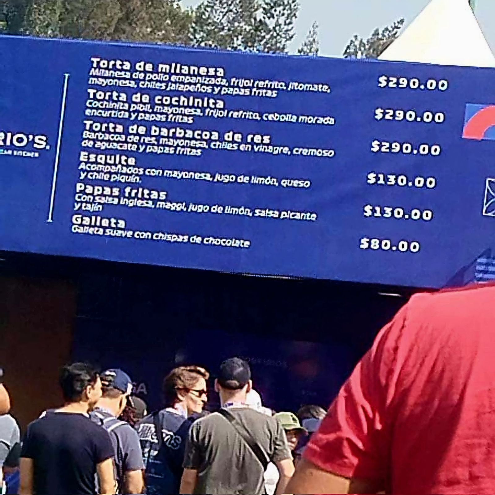 Precios de la comida en el Gran Premio de México 2024