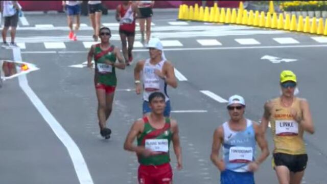 Mexicanos en la marcha de 20 km