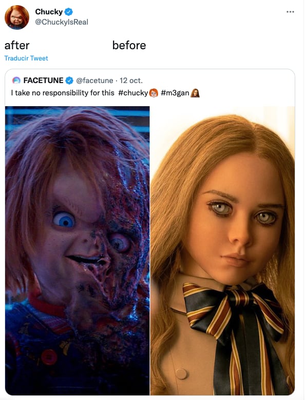 Chucky se burla de M3GAN