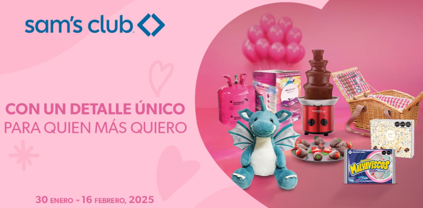 Ofertas de Sam's Club Día del Amor y la Amistad