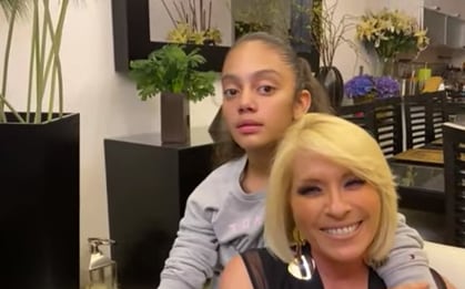 Yuri y su hija Camila.