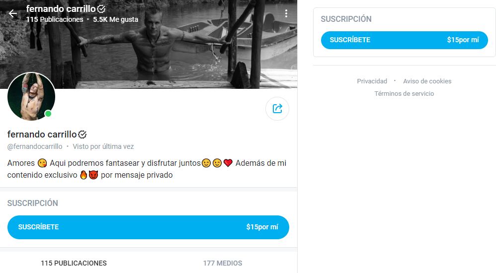 OnlyFans de Fernando Carrillo