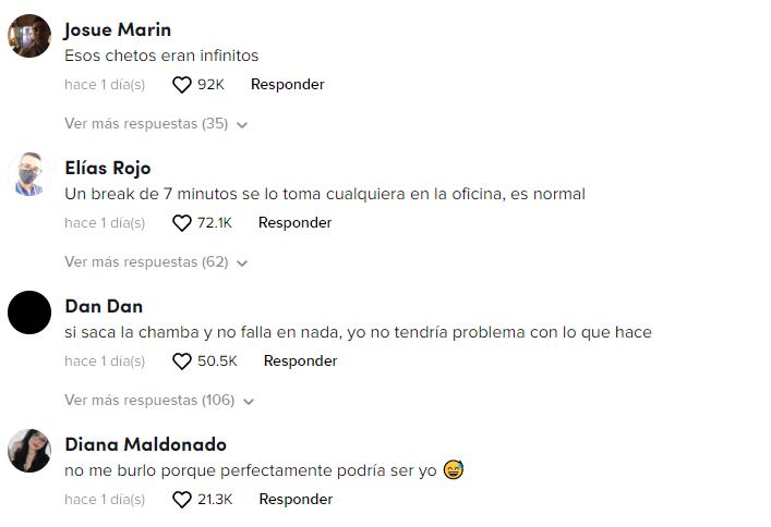 Reacciones a la trabajadora que fue captada durmiendo en su trabajo