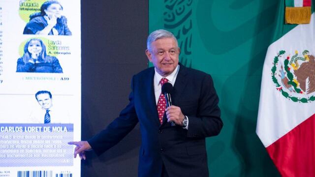 AMLO en la conferencia mañanera