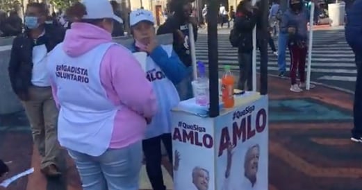 Captura de video de mesas que piden la ratificación de AMLO