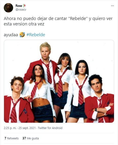Uniformes de telenovela Rebelde de 2004