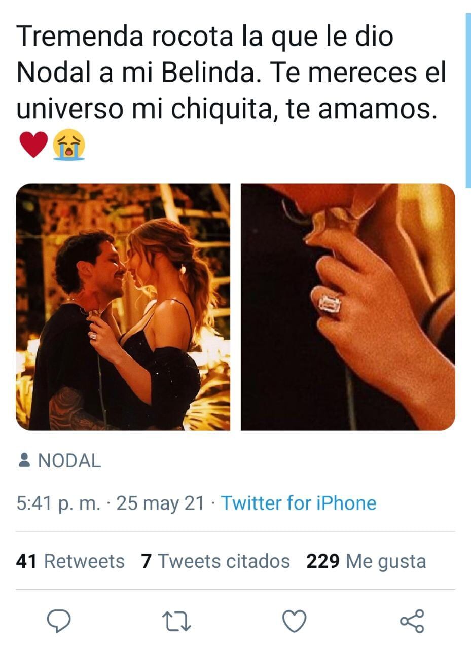 Publicación de Twitter - @salgadoalelhi