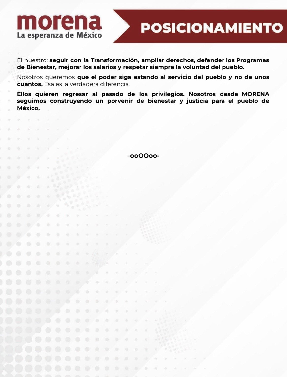 Morena declara su posicionamiento ante reuniones de Fox