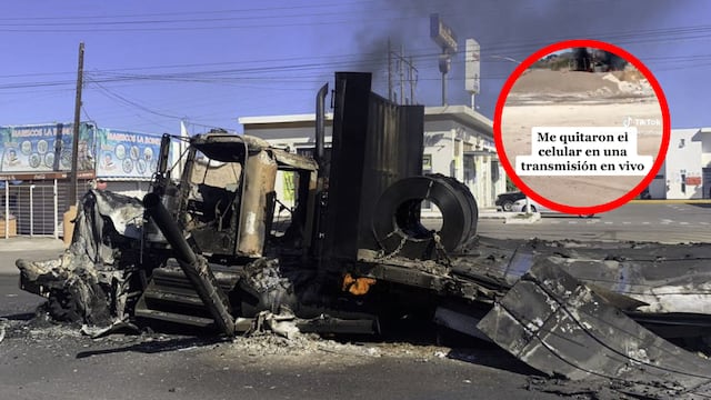 Le roban el celular mientras grababa la violencia en Culiacán