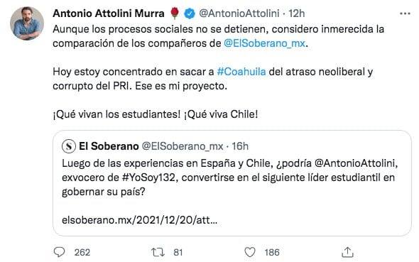 Tuits sobre Antonio Attolini