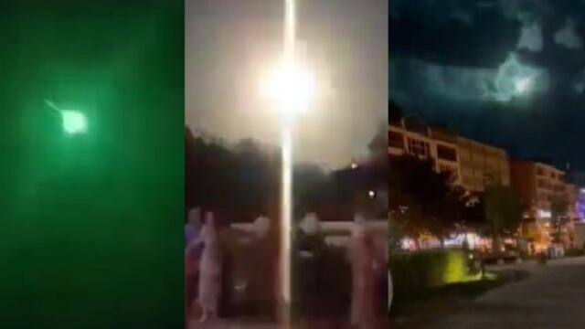 Meteorito cayó en Turquía y así se iluminó el cielo