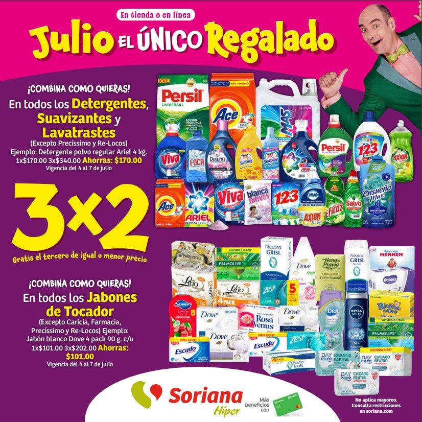 Ofertas Julio Regalado Soriana