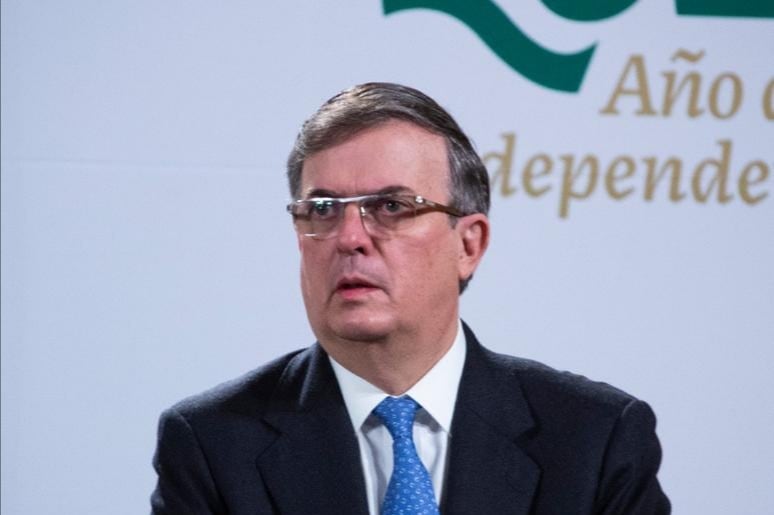 Marcelo Ebrard en la conferencia mañanera