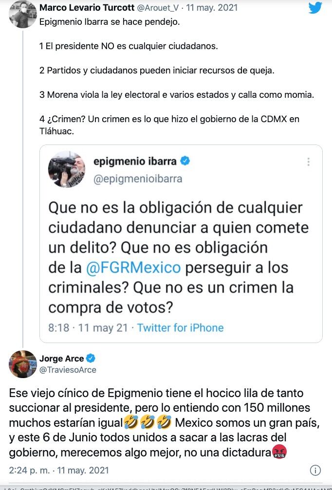 Gerardo Fernández Noroña vs Jorge Arce