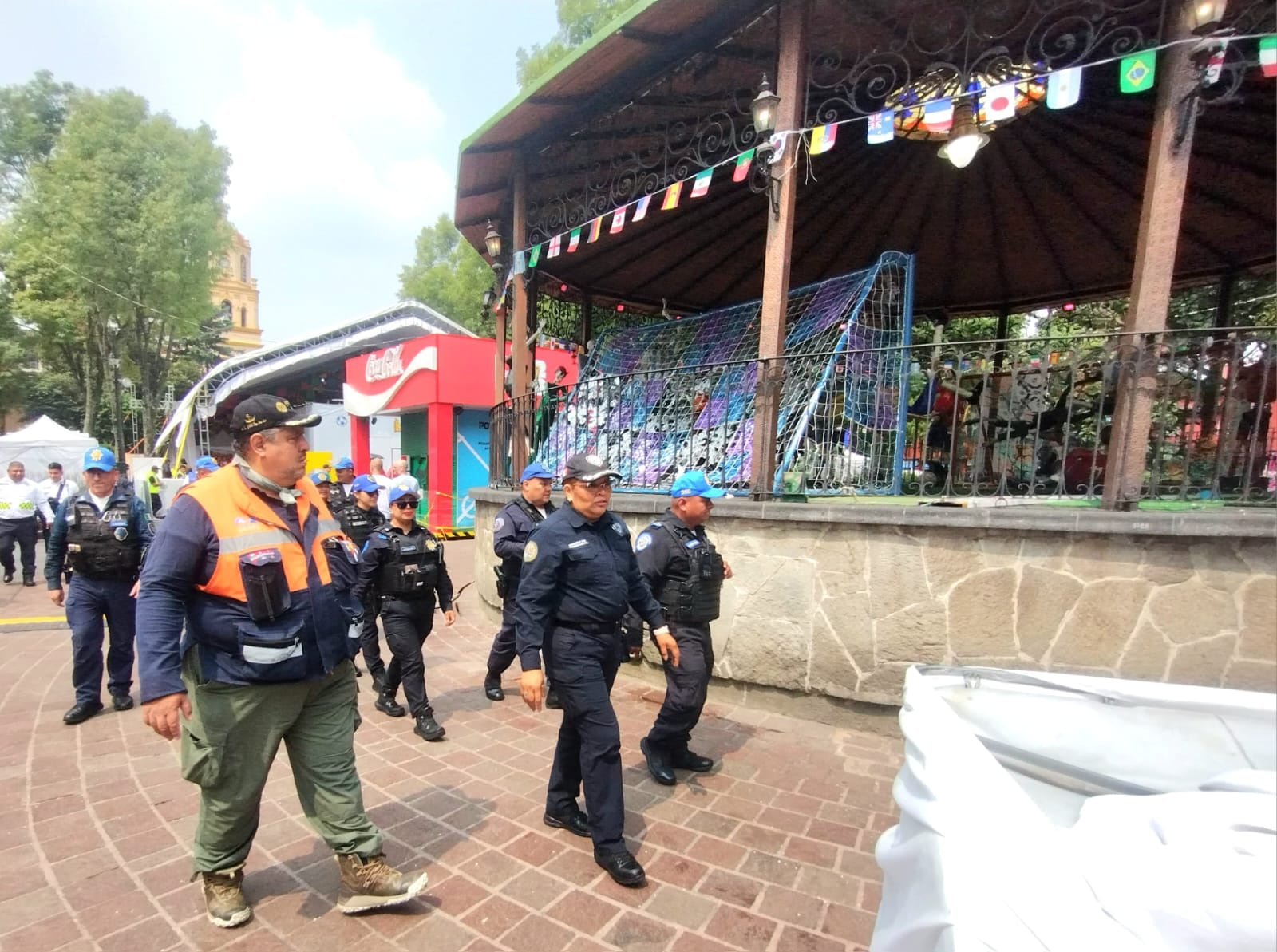 Escudo Coyoacán y Protección Civil refuerzan seguridad en el Centro Histórico