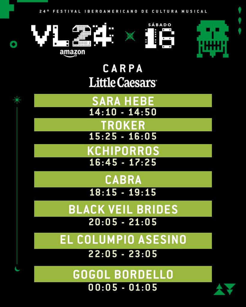 Vive Latino 2024: Artistas y horario para los escenarios Little Caesars y Carpa Intolerante del 16 y 17 de marzo