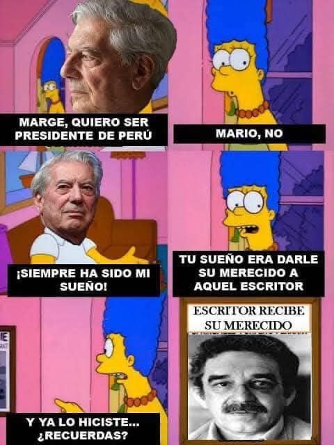 Memes de Mario Vargas Llosa y Gabriel García Márquez