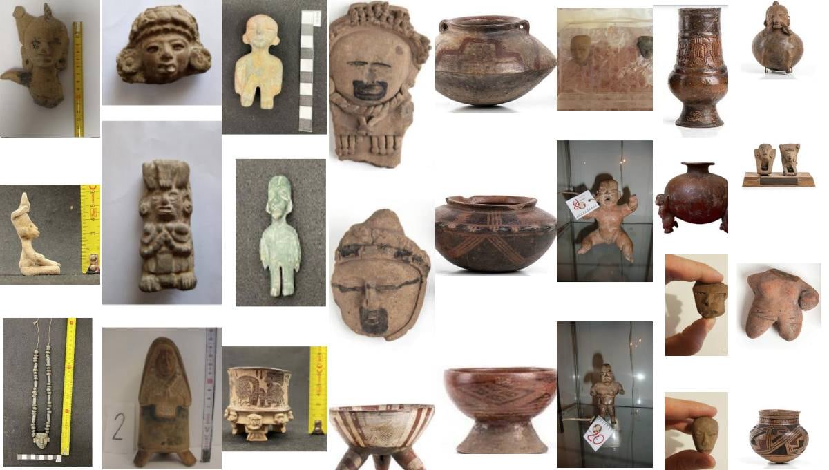 Piezas arqueológicas que serán repatriadas