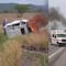 ¿Qué pasó en la carretera Salina Cruz-La Ventosa? Choque de tres vehículos deja 6 muertos; quedaron calcinados