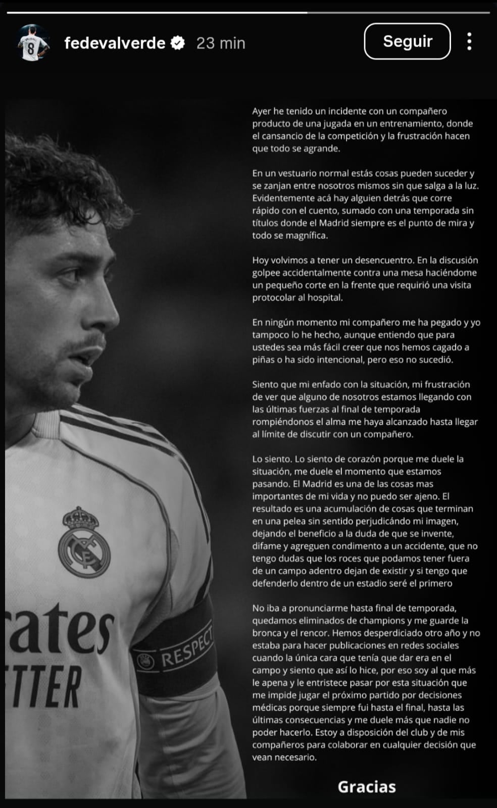 Valverde rompe el silencio sobre supuesto altercado con Tchouaméni.