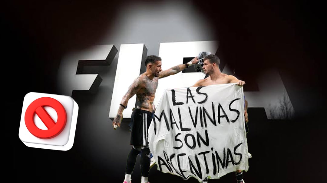 FIFA podría sancionar a Argentina por el cartel “Las Malvinas son argentinas”