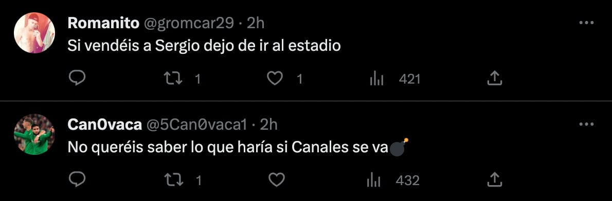 Fans Real Betis sobre Sergio Canales a Rayados
