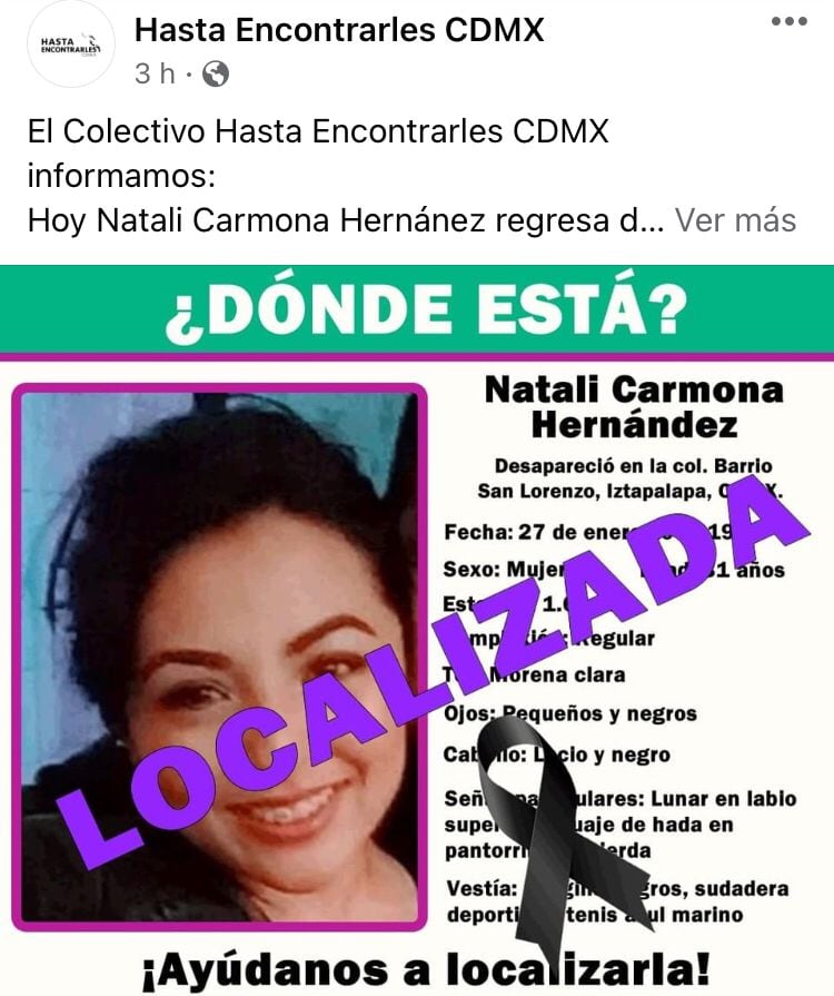 Comunicado del colectivo Hasta Encontrarles CDMX