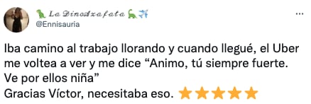 Conductor de Uber se gana 5 estrellas en Twitter