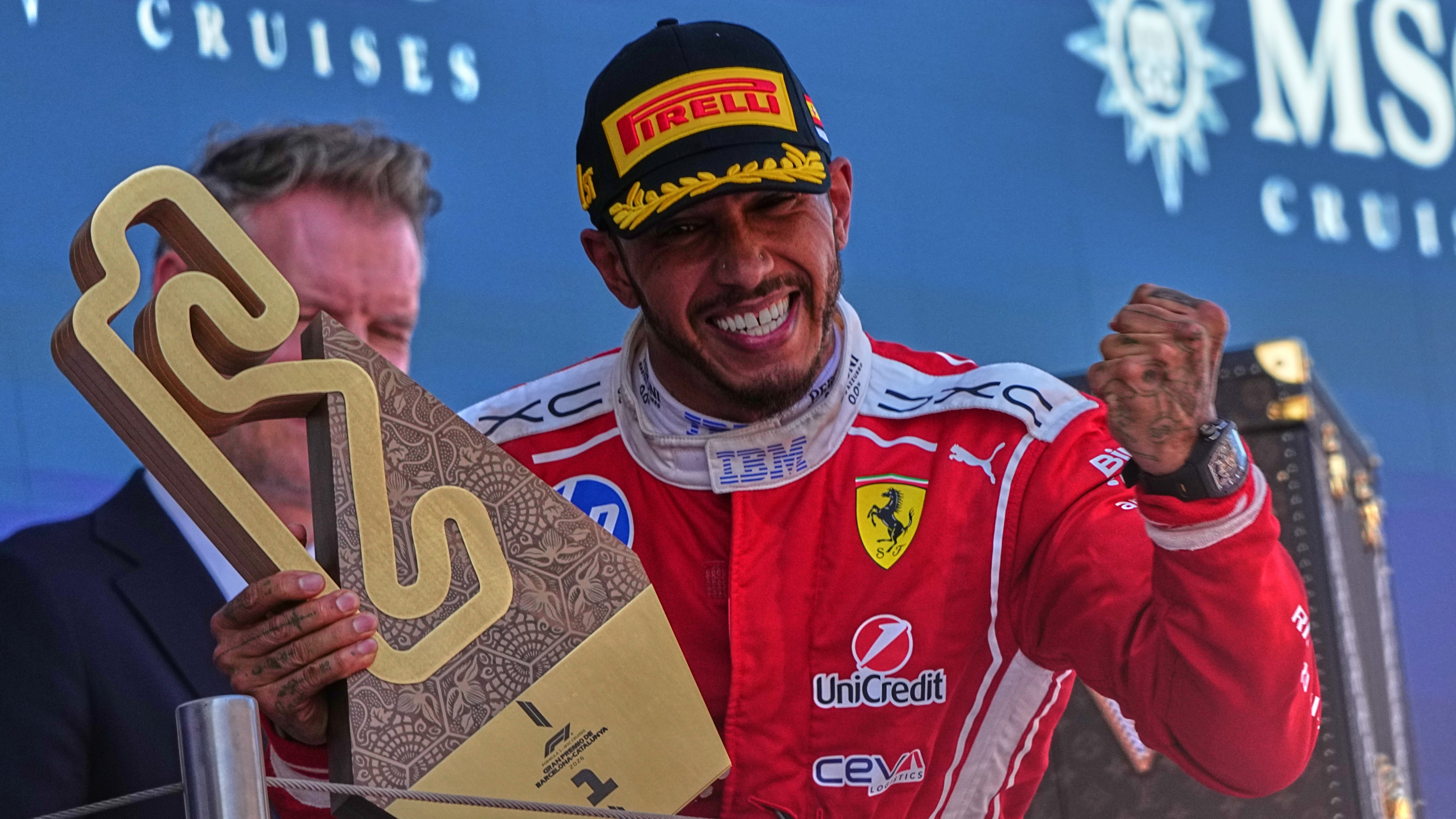Lewis Hamilton logra primera victoria con Ferrari en GP de Barcelona