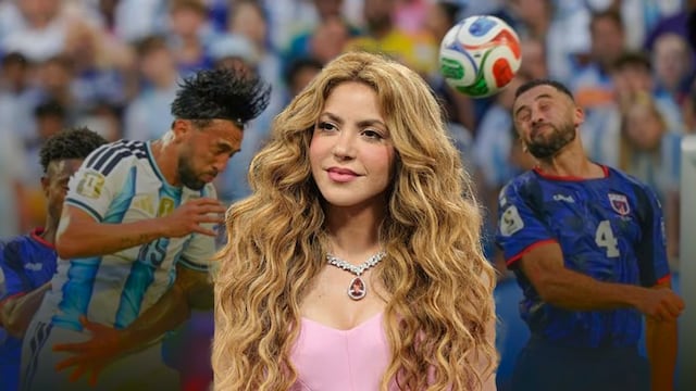 Shakira sorprende al aparecer en el Argentina vs Cabo Verde