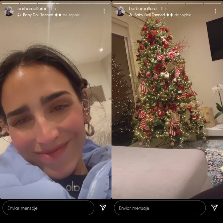 Bárbara de Regil; llega la navidad a su familia.