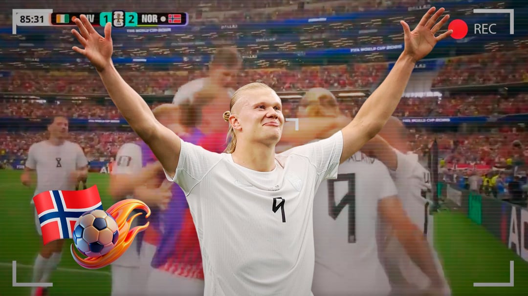 Haaland guía a Noruega a octavos de final frente a Brasil