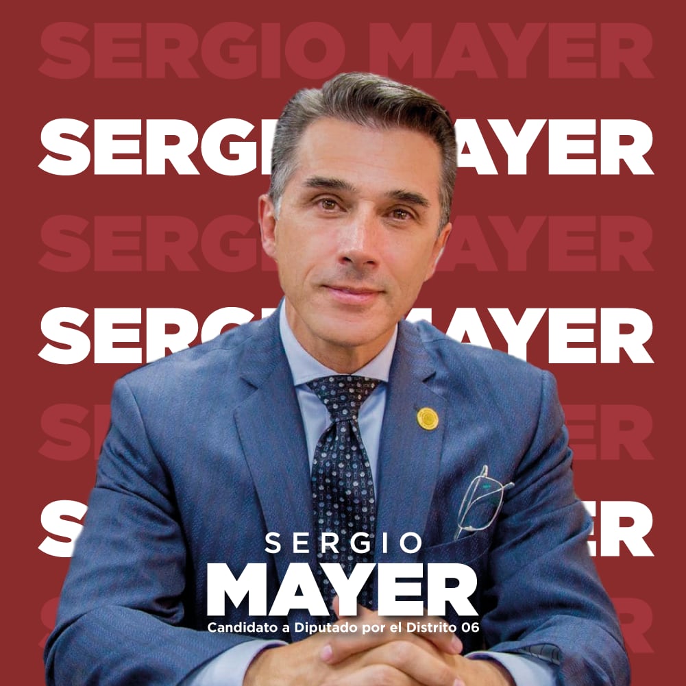 Sergio Mayer cuando buscó reelegirse como diputado.