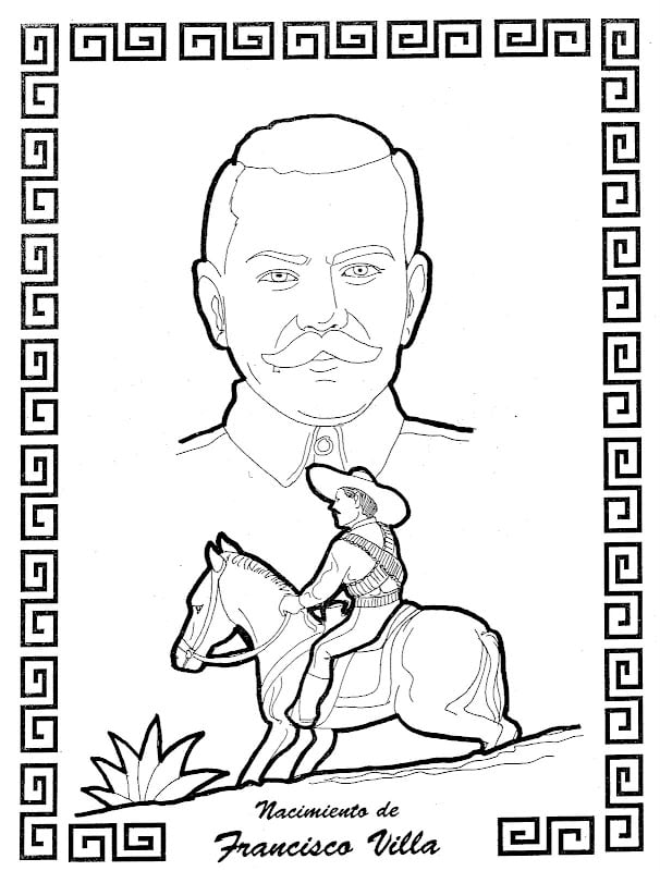 Dibujo pancho villa