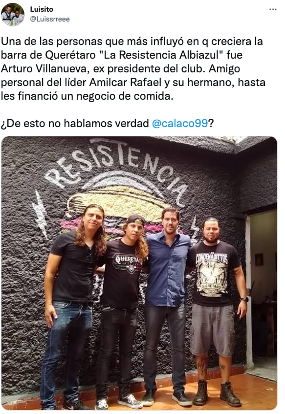 Amilcar Rafael, junto con el expresidente de Gallos Blancos, Arturo Villanueva.