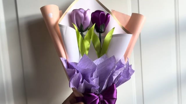 Ramo de tulipanes eternos