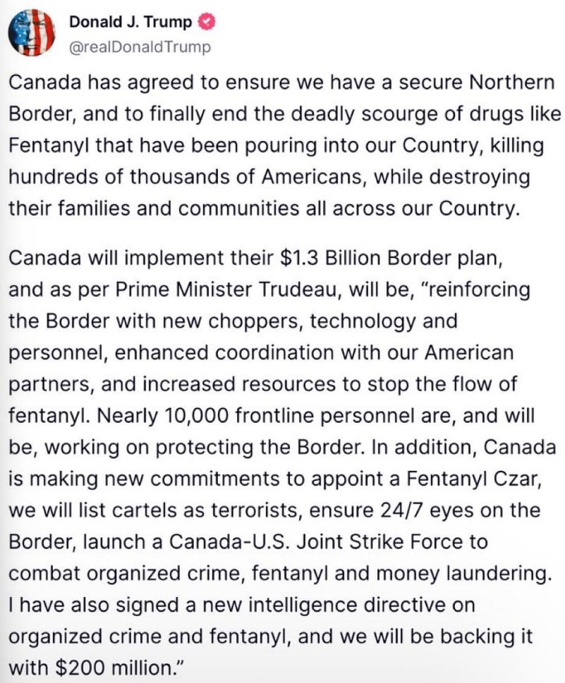 Canadá también logra acuerdo con Donald Trump.